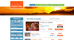 Desktop Screenshot of prixdesvoyages.com